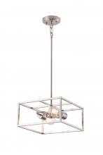  LIT5731SN+MC - 12" 2X60 W Pendant in Satin Nickel finish with replaceable socket rings in Black, Satin Nickel